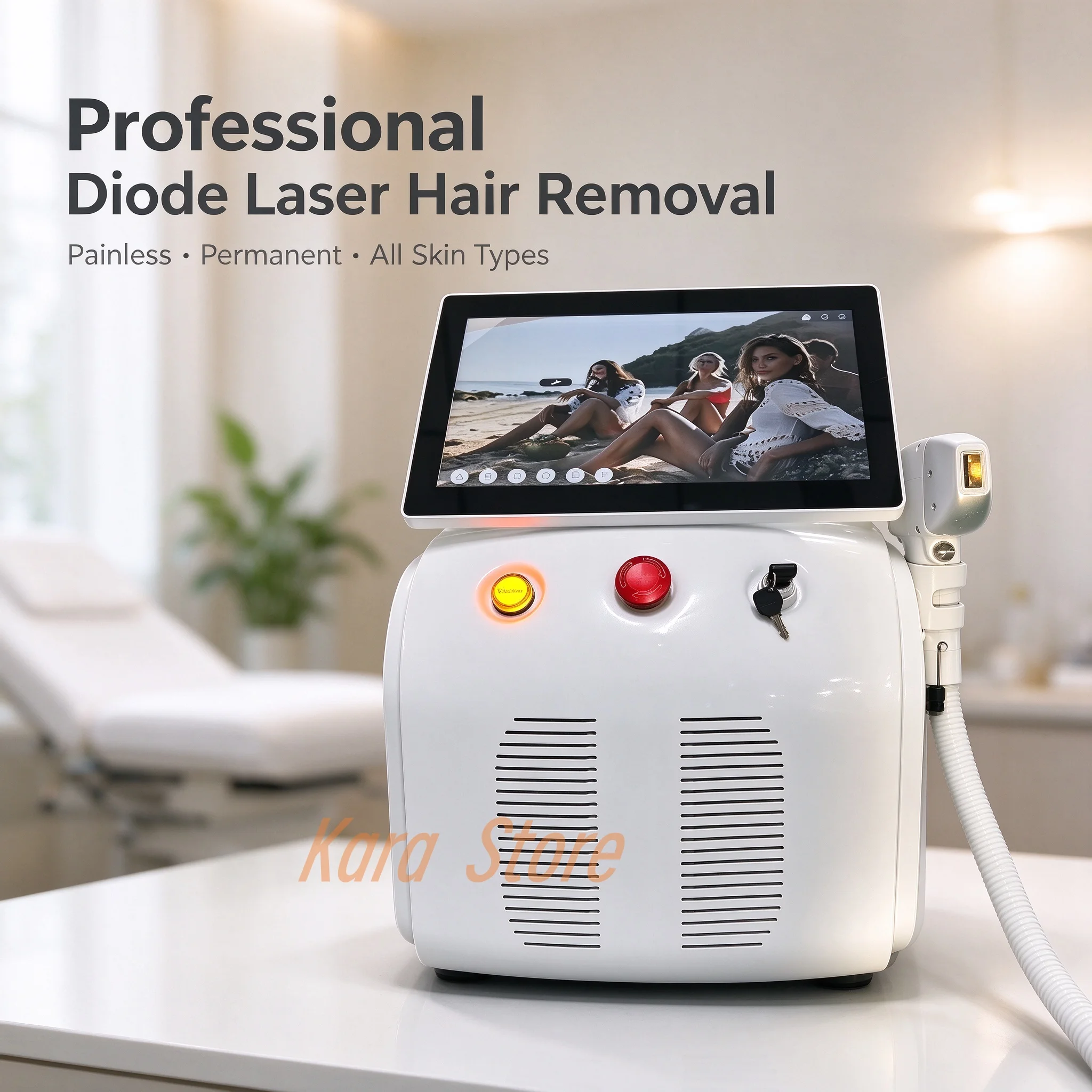 Best 4000W 3 Wavelength 808nm diode hair removal machine Germany bar 808nm diode hair removal beauty machine