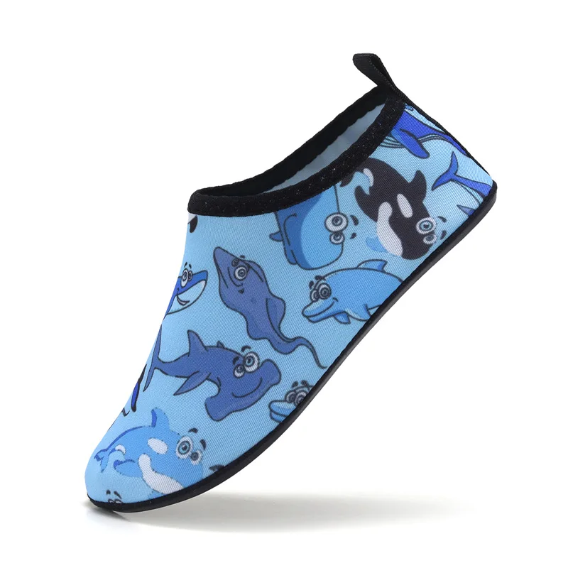 Kind Cartoon Dunne Zolen Zwemschoenen Indoor Peuter Vloer Schoenen Zomer Strand Aqua Schoenen Blote Voeten Schoenen Badschoenen 20-35 #