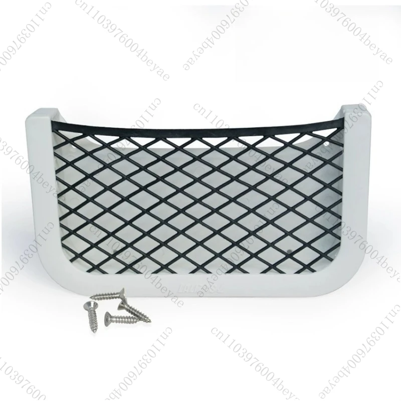 Storage Mesh Bag Sailing Yacht Car RV Storage Mesh Bag Adhesive Wall Storage Shelf