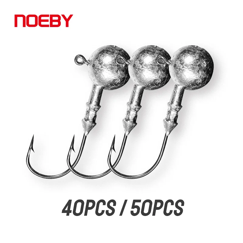 NOEBY Jig Head Fishing Hook 5g 7.5g 10g 15g Weighted Hook Jig Fishing Hook Soft Worm Jig Hook for Carp Fishing Accessories