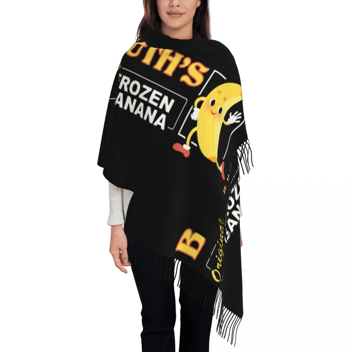 مخصص مطبوعة القبض على التنمية Bluth's المجمدة الموز وشاح النساء الرجال الشتاء الخريف الدافئة الأوشحة شال التفاف #1
