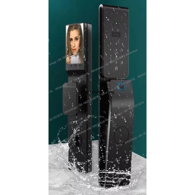 Waterproof   Face Recognition Fingerprint Biometric Card Digital Lock Inteligente  Smart Door Lock
