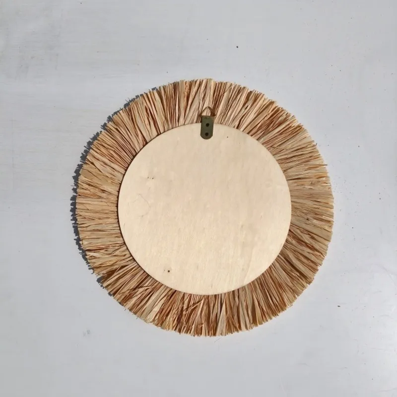 ALIM-Handmade Boho Style Raffia Wall Hanging Decor-Modern Minimalist Style For Living Room, Bedroom