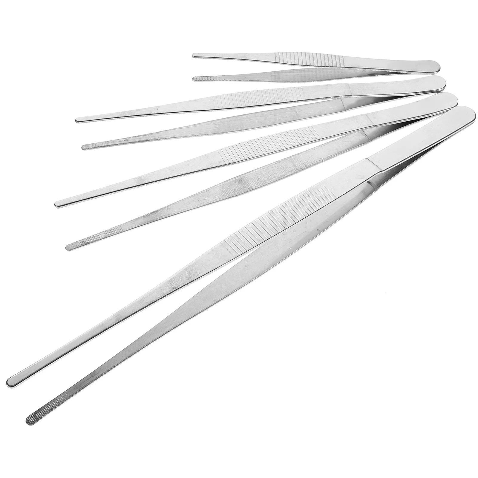 

4Pcs Stainless Steel Tweezers Practical Design for Various Scenarios Home Vegetable Garden Planting Tool Tweezers