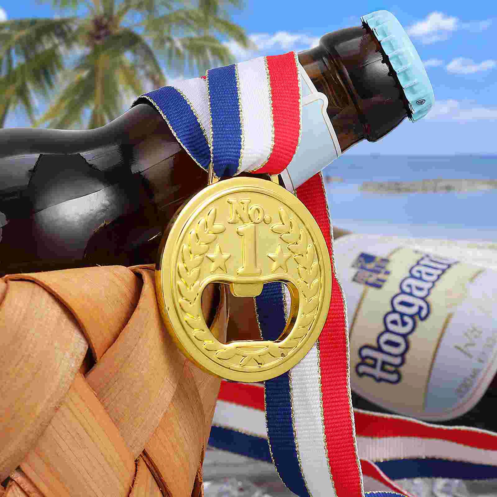 Bottle Opener for Bottles Decorate Practical Beer Gold Medal Shaped