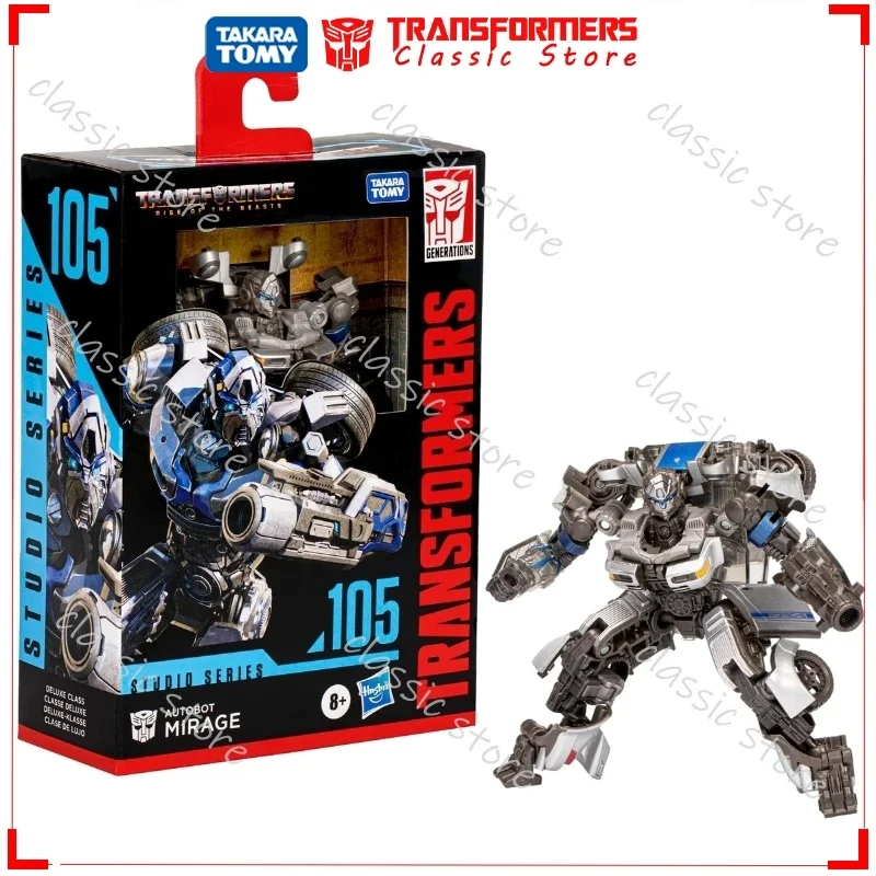 In Stock Classic Transformers Toys Studio Series Deluxe Class 12CM SS-105 Mirage Cybertron Autobots Action Figures Collectible