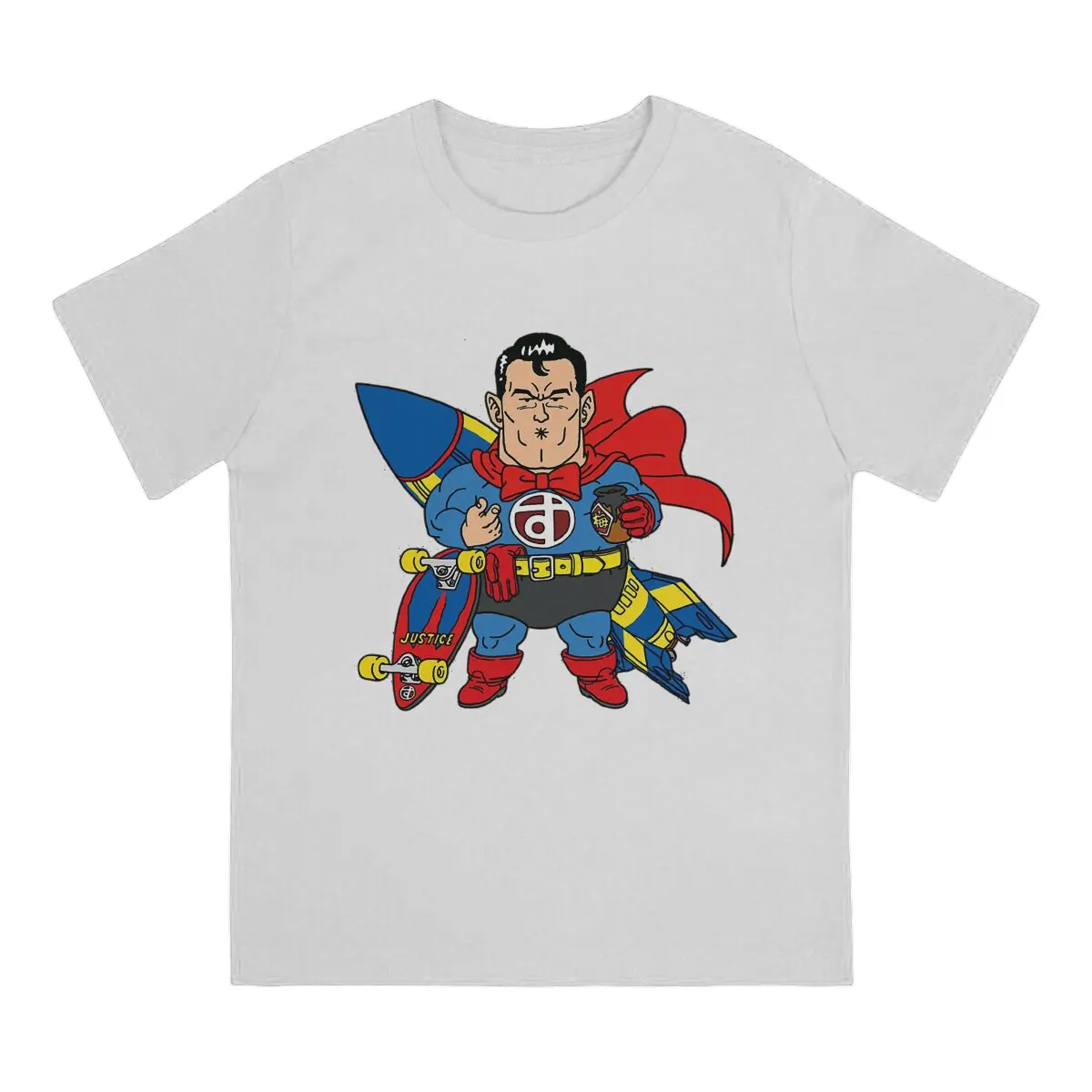 Dr Slump Supermen Essential T Shirt Vintage Gothic Men\'s Tshirt Polyester Short Sleeve