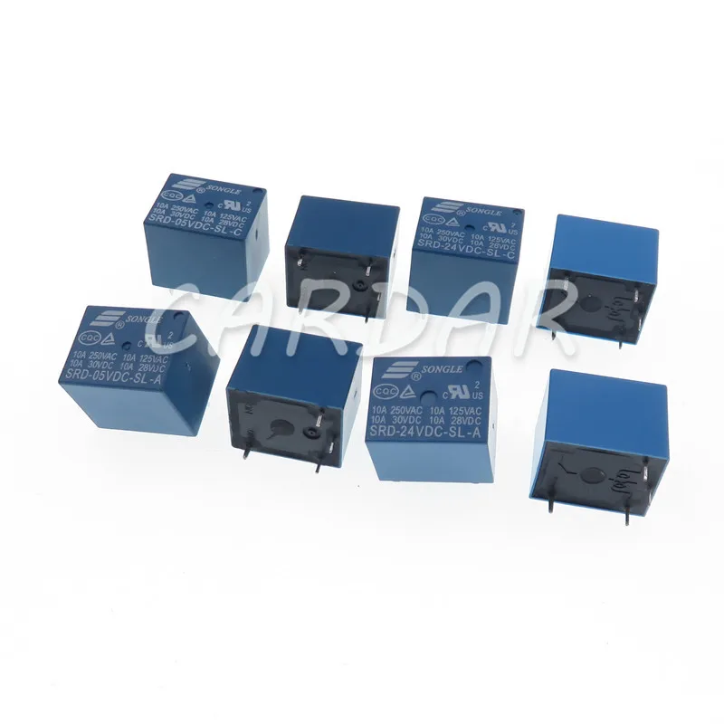 

4-контактные 5-контактные реле SRD-05VDC-SL-A SRD-12VDC-SL-A SRD-24VDC-SL-A SRD-48VDC-SL-A 05 В 12 В 24 В 48 В