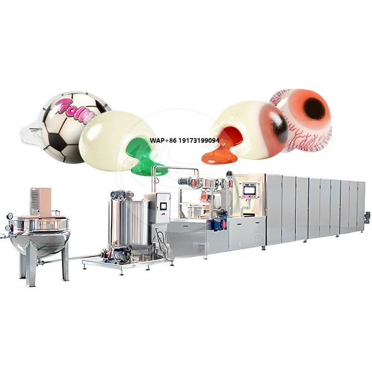 Full Automatic Vitamin Health Candy Confectionery Gummy Bear Candy Sweets Production Line Soft Candy Making Machines