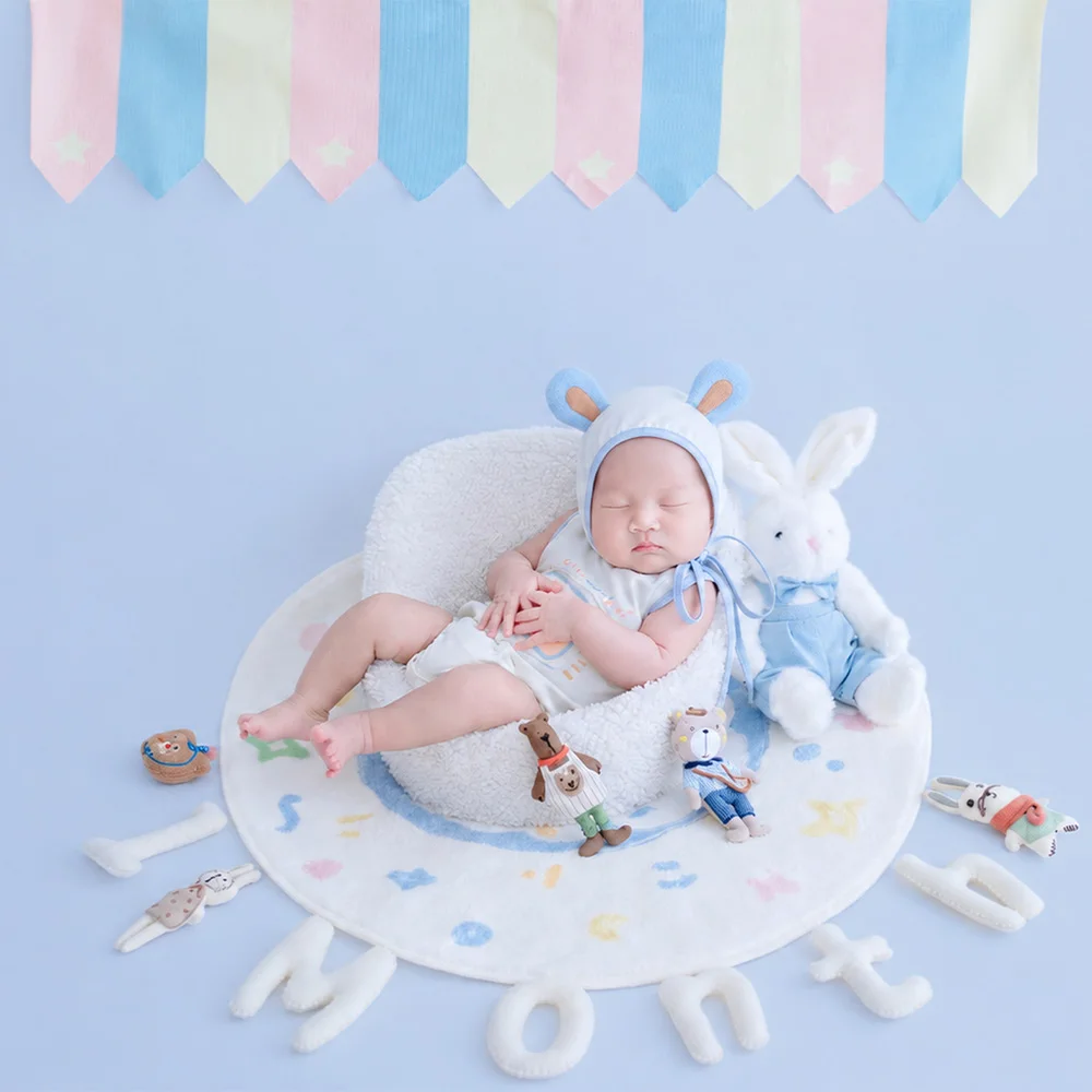 newborn-milestone-photography-props-1-month-baby-cartoon-bunny-photo-outfit-plush-rabbit-felt-letter-props-for-infant-photoshoot