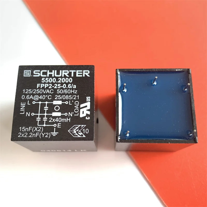 1 Stück 5500.2000 FPP2-25-0,6/a importierter Filter 0,6 A Original