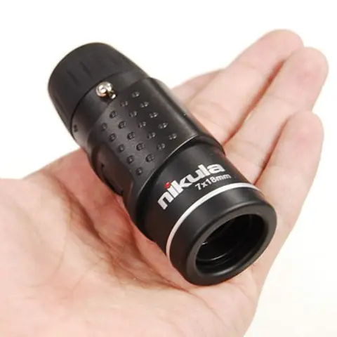 Nikula HD Mini Monocular Telescope 7X18 Fully Coated Optics Bak4 Pocket Concert Spotting Scope Long Range For Hunting Camping