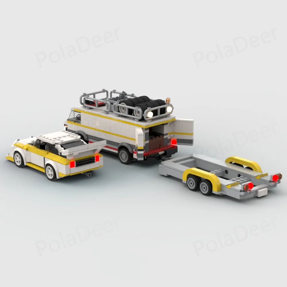 PolaDeer 669-teiliges MOC DIY LT45 Set Anhänger S1 E2 Transporter Bausteine Montagemodell Spielzeug Bausteine Kindergeburtstagsgeschenke – Detail 1