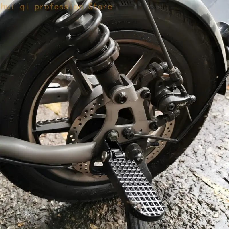 Motorcycle Foot Peg Replacement Pair with Hinged Anti Slip Grip H8WE