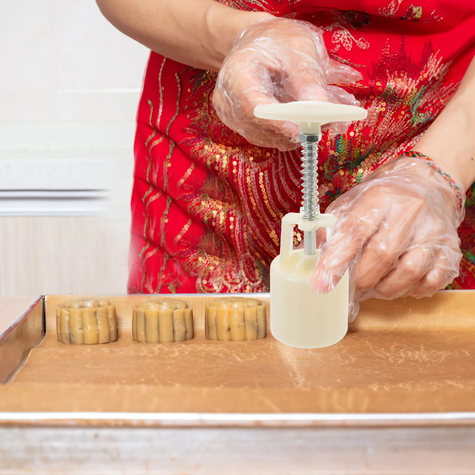 

4 Sets 21 Pieces Moon Cake Molds 50g Rabbit Cherry Blossom Shapes DIY Baking Tools Cookie Stamps Molds For Cakes Easy Demoulding