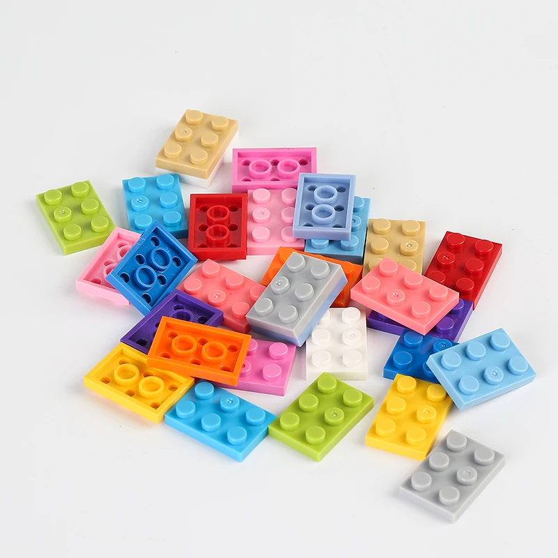 57pcs MOC Plate 2*3 Brick Building Blocks accessori giocattolo di plastica NO.3021 giocattoli per l'apprendimento dei bambini modello di assemblaggio 2x3 Plate