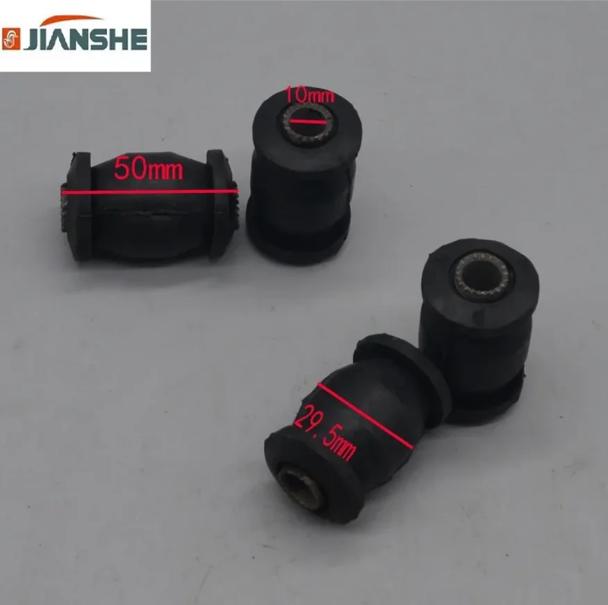 4pcs Rocker Bushing Rubber Sleeve Damper Shock Damping For JIANSHE 250 400 ATV 250cc 400cc JS400 puma mountain lion  400 ATV400