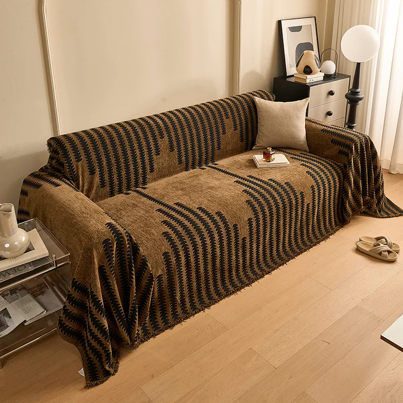 Nordic Style Luxury Sofa Towel Autumn And Winter Thick Sofa Protective Cover Living Room Bedroom Home Decoration Blanket