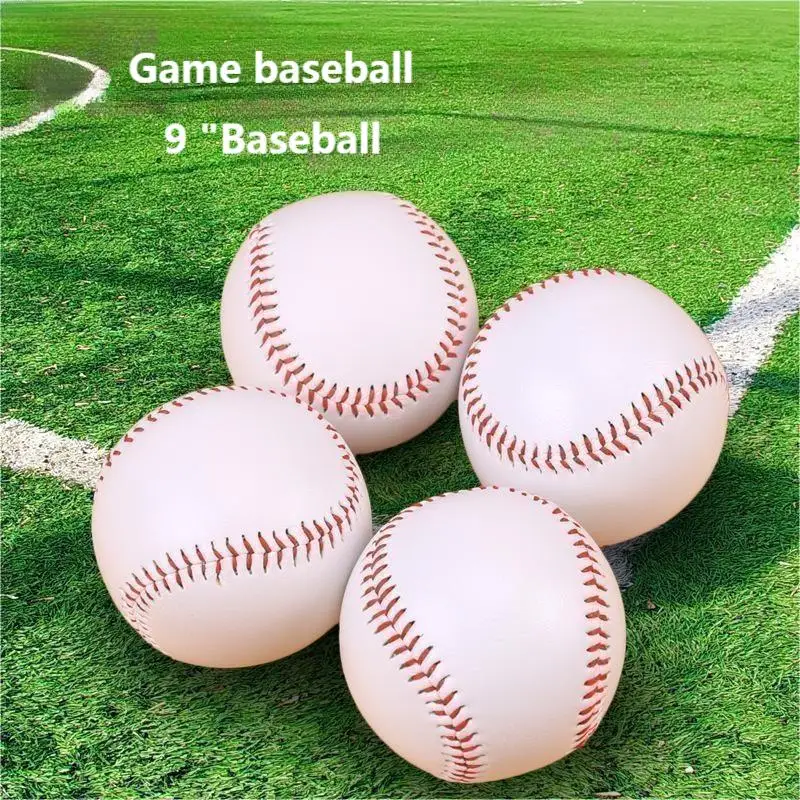 

Standard 9" Baseball Hard Baseball Training Soft Rubber game Baseball Outdoor throwing practice Softball baseball supplies