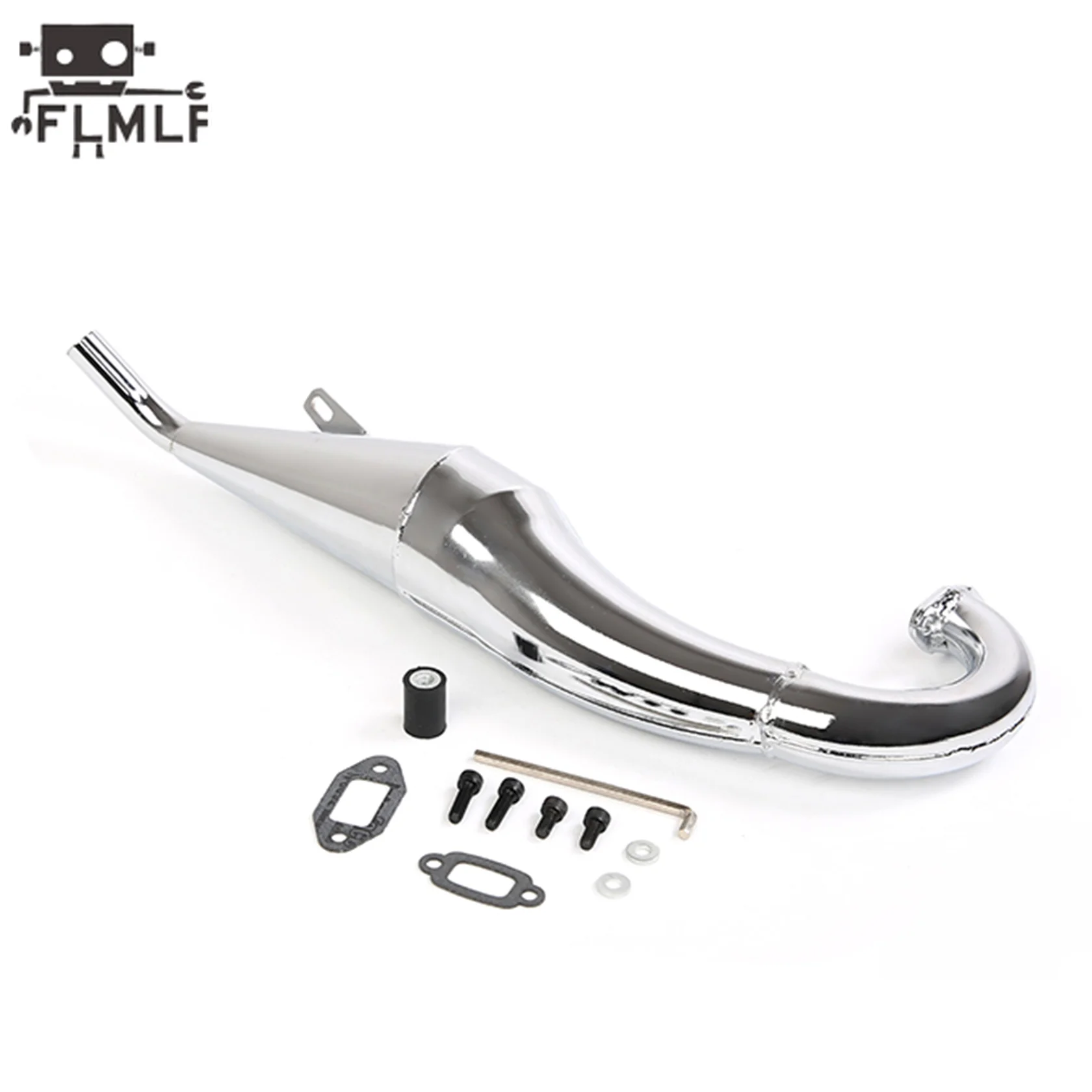 

Rc Car Alloy Exhaust Pipe Side Pipe Fit for 1/5 HPI ROVAN ROFUN KM GTB TS BAJA 5B Ss 23cc-45cc Engines Toy Parts