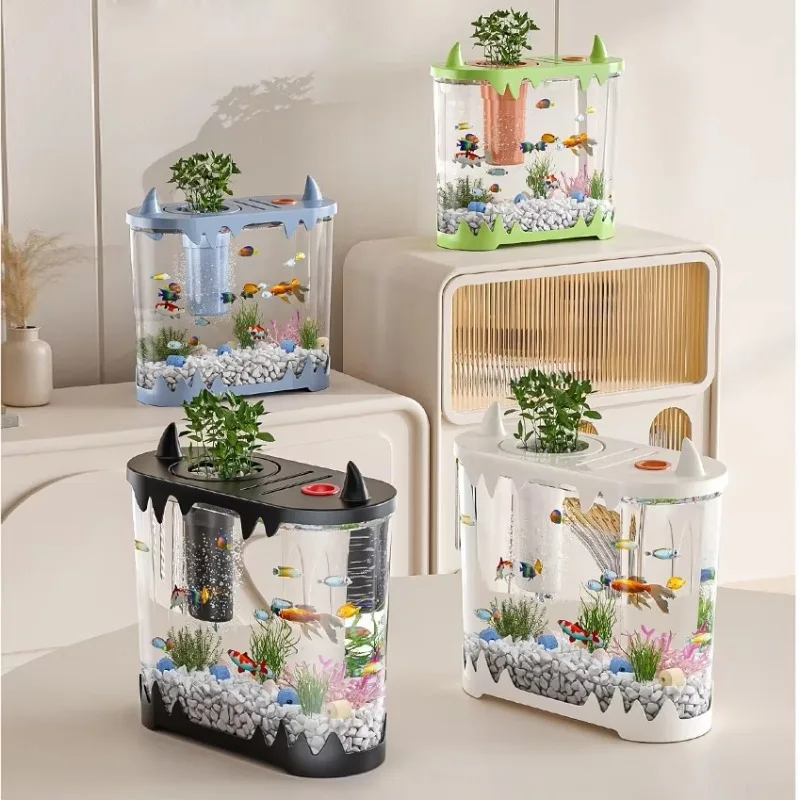 

Turtle Fish tank Household Small Aquarium High Definition Transparent Eco-friendly Aquariume De Salon