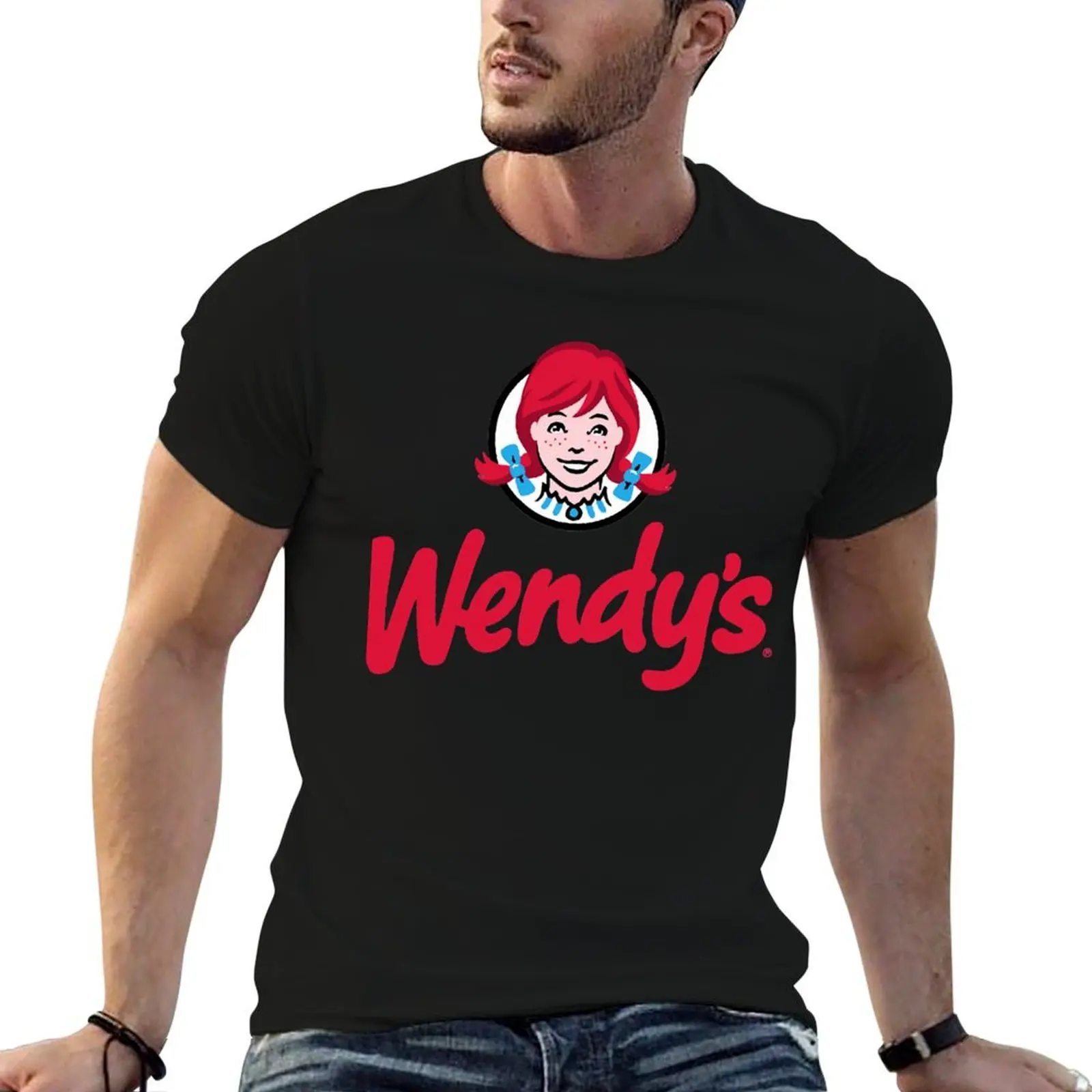 Wendy Fast Food restaurant Logo Essential T-Shirt Relaxed Fit T-Shirt man clothes quick drying mens funny t shirts