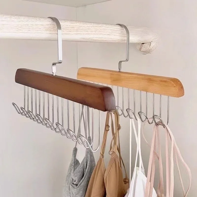 

Wooden Belt Rack Storage Hangers for Clothes Case Home Wardrobe Accessories Supply Women Scarf Organizer Men Tie Belt Hangers