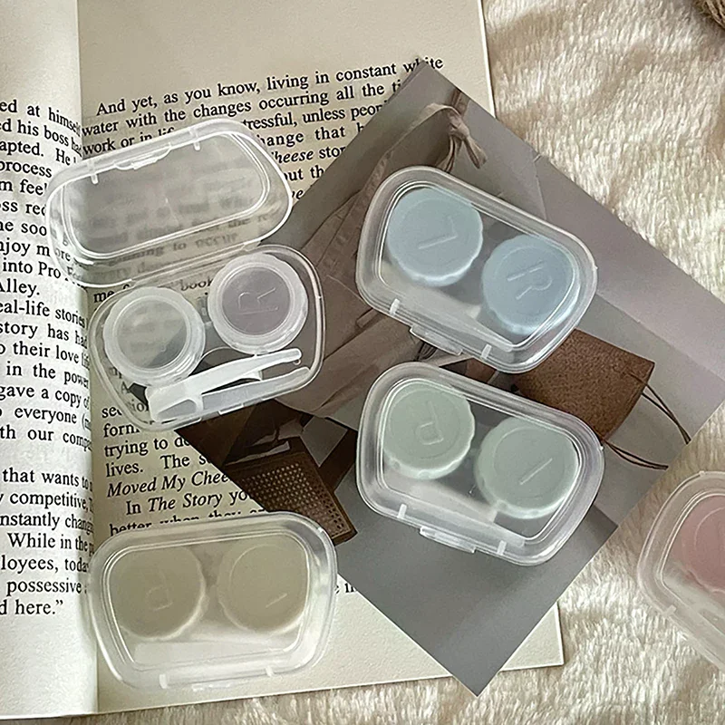 Contact Lens Box Prevent Leakage Transparent Lens Cover Container Contact Lens Holder Companion Box Care Box Portable Travel - Detail 1