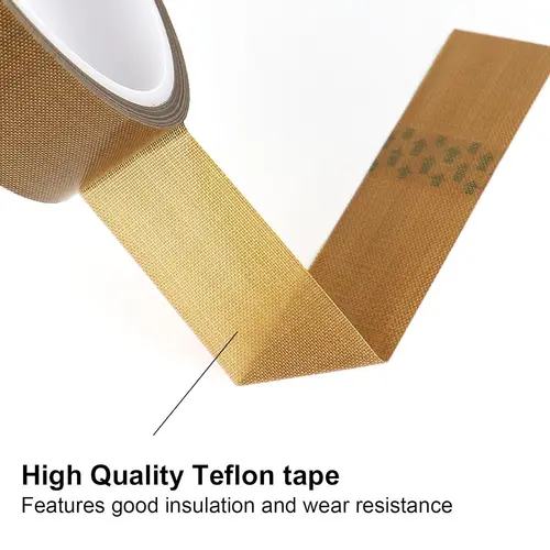 Imagen 2 del producto Cinta de tela de vidrio de PTFE, cinta de alta temperatura para máquina selladora al vacío, selladores de impulso manual, aislamiento recubierto de PTFE