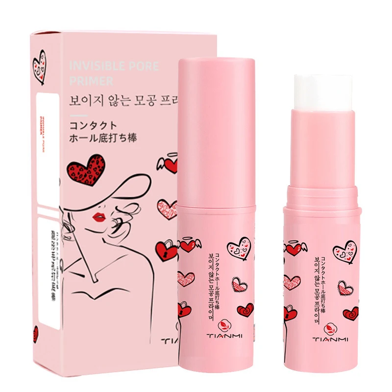 Invisible Pore Cream Facial Matte Prime Invisible Pore Primer Stick Nawilżający Gładki Rozjaśniający Skórę Twarzy Kontrola Oleju