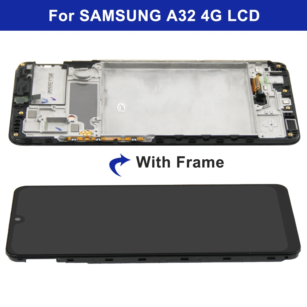 For AMOLED 6.4\'\' Display for Samsung A32 4G A325 A325F SM-A325M SM-A325F/DS LCD Touch Screen Digitizer Assembly