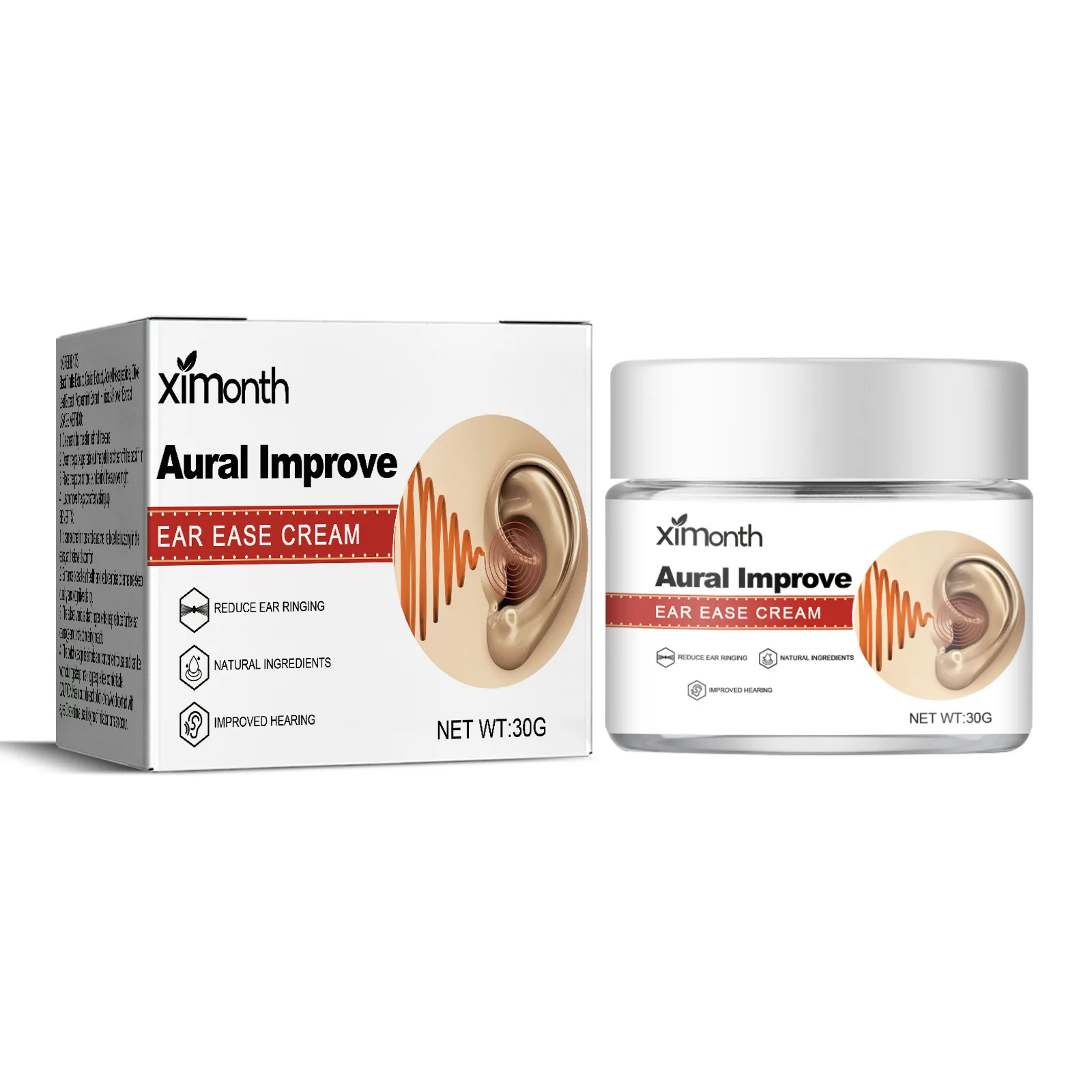 Tinnitus Treatment Cream Ear Ringing Therapy Relieve Ear Pain Itchy Improve Hearing Deafness Prevention Earache Alleviate Cream