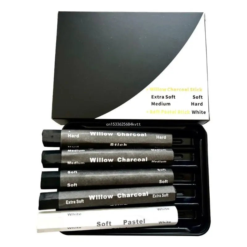 

Charcoal Sticks Water Soluble Charcoal Strips Charcoal Pencils Charcoal Drawing Set for Drawing Sketching and Shading Dropship