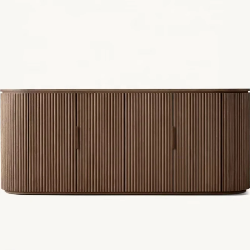 

Luxury modern dining room furniture American oak panel 4 door sideboard