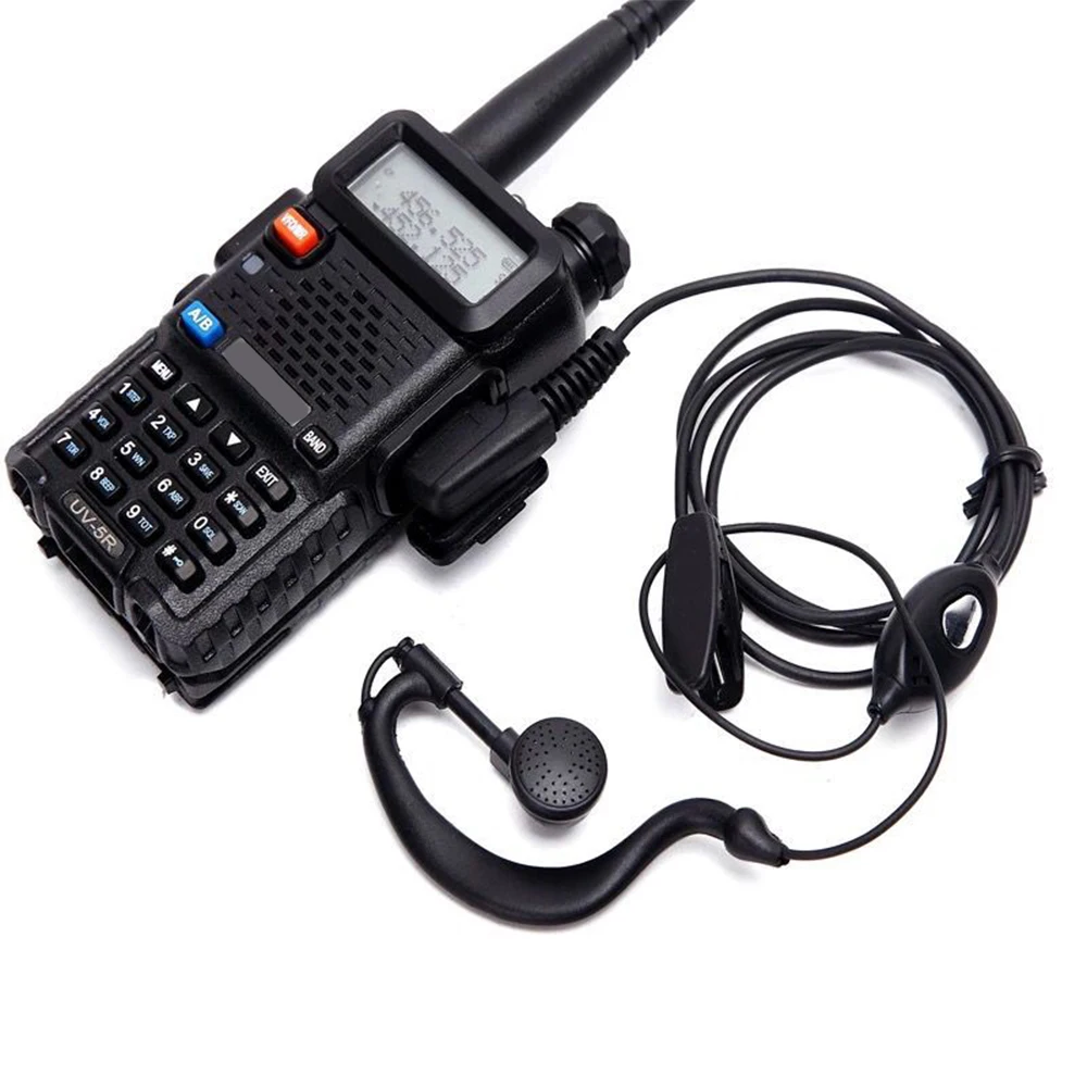 Wired Two Way Ham Rádio fone de ouvido, Walkie Talkie, K-Plug Headset, Baofeng BF-888S, UV5R, 992 Earwear