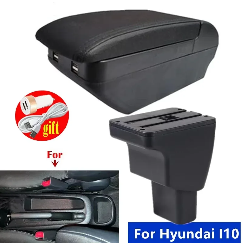 

Central armrest box For Hyundai I10 Armrest Box For Hyundai I10 Central storage Box Interior Dedicated Retrofit parts