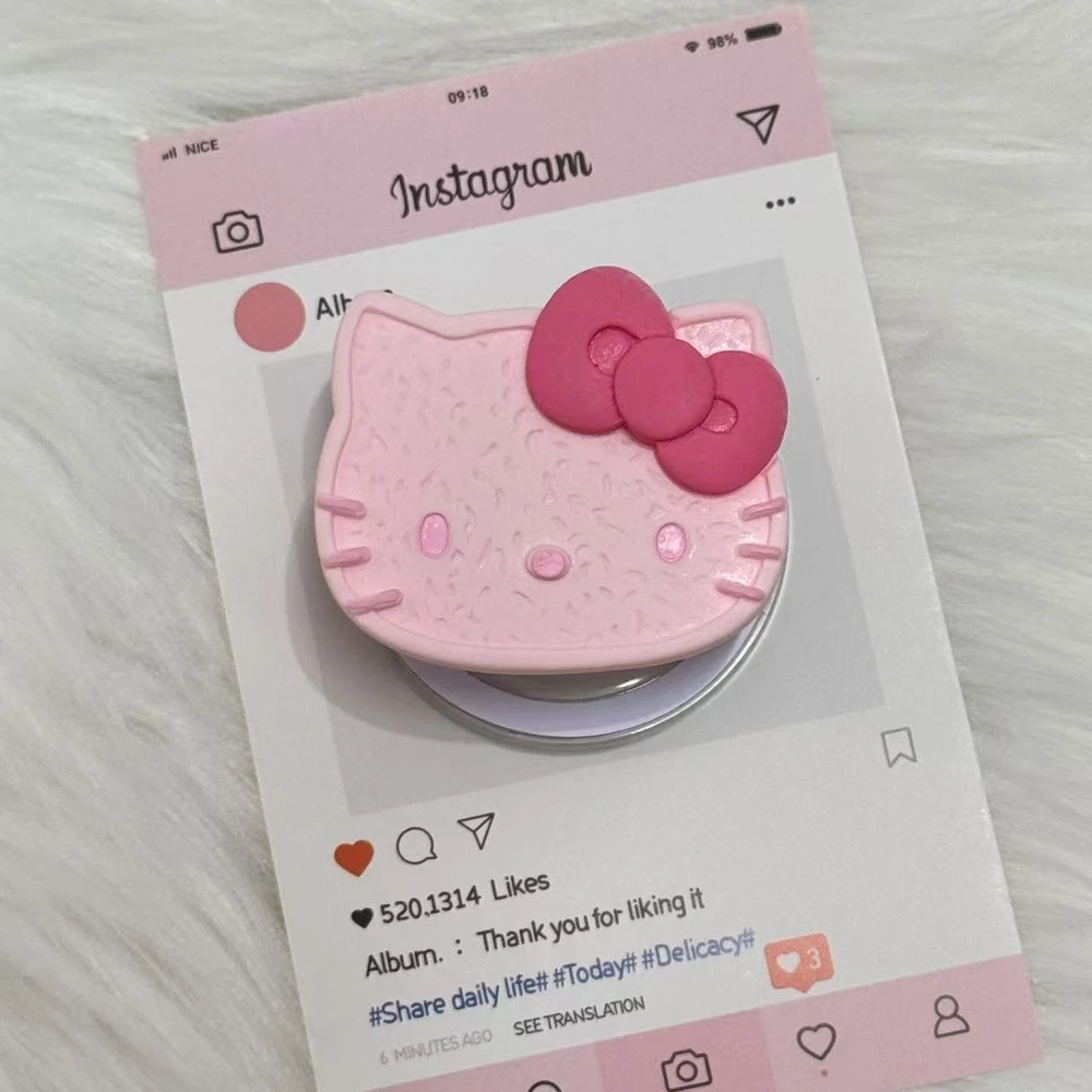 Sanrio hello kitty bonito dos desenhos animados suporte magnético aperto tok griptok suporte do telefone para iphone samsung magsafe smart tok