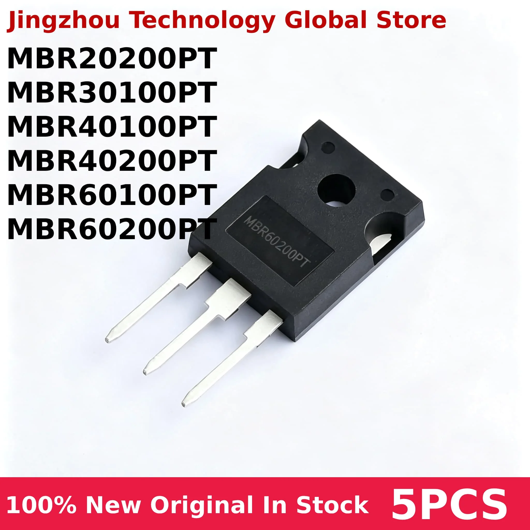 5PCS MBR20200PT MBR30100PT MBR40100PT MBR40200PT MBR60100PT MBR60200PT 20200 TO-247 IC Chip 100% New Wholesale
