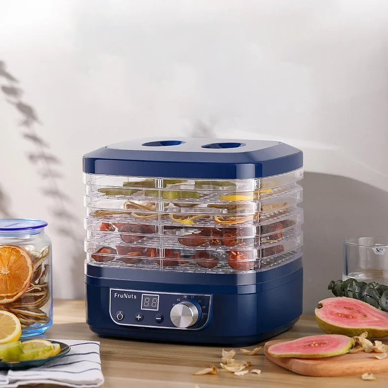 Mini Food Dehydrator Fruit Dryer Household baby Pet Snack Fruit and Vegetable 5 trays Snacks Air Dryer EU