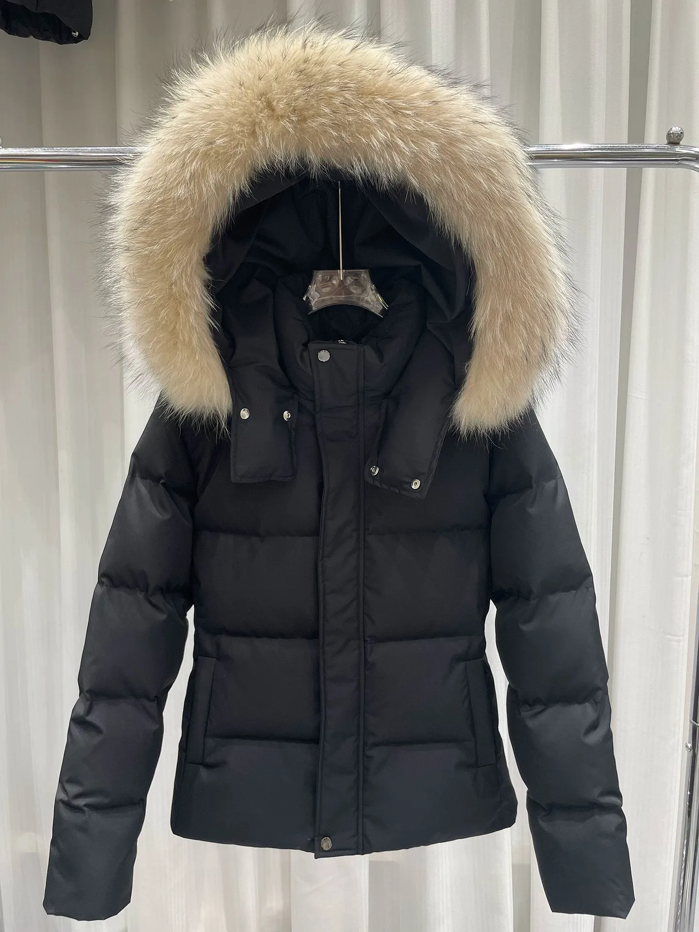 Detachable Faux Fur Collar Hooded Cotton Jacket Thickened Warm Winter Short Coat For Women Korean Slim Versatile Outerwear