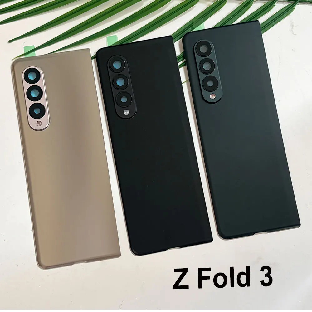 For Samsung Galaxy Z Fold 3 Fold3 F926 F926B Back Battery Cover with Lens for Samsung Fold 3 5G Rear Door Housing Replacement