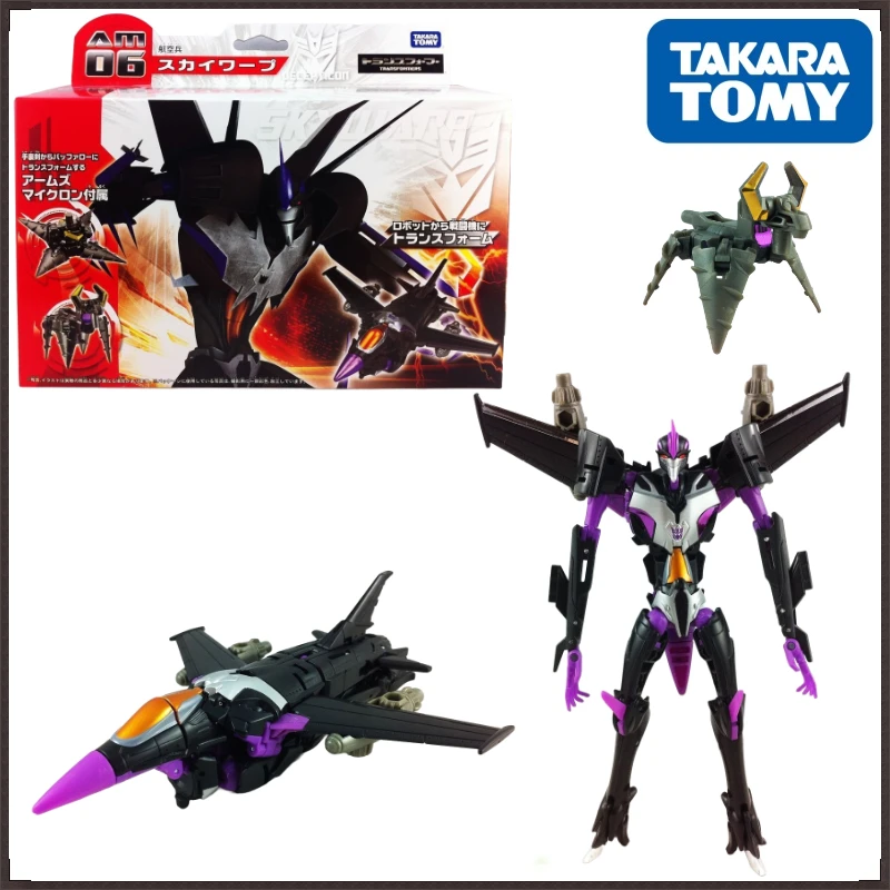 

In Stock Takara Tomy Transformers TFP Japanese version series AM number AM06 Skywarp Action Figures Robot Collectible Figures