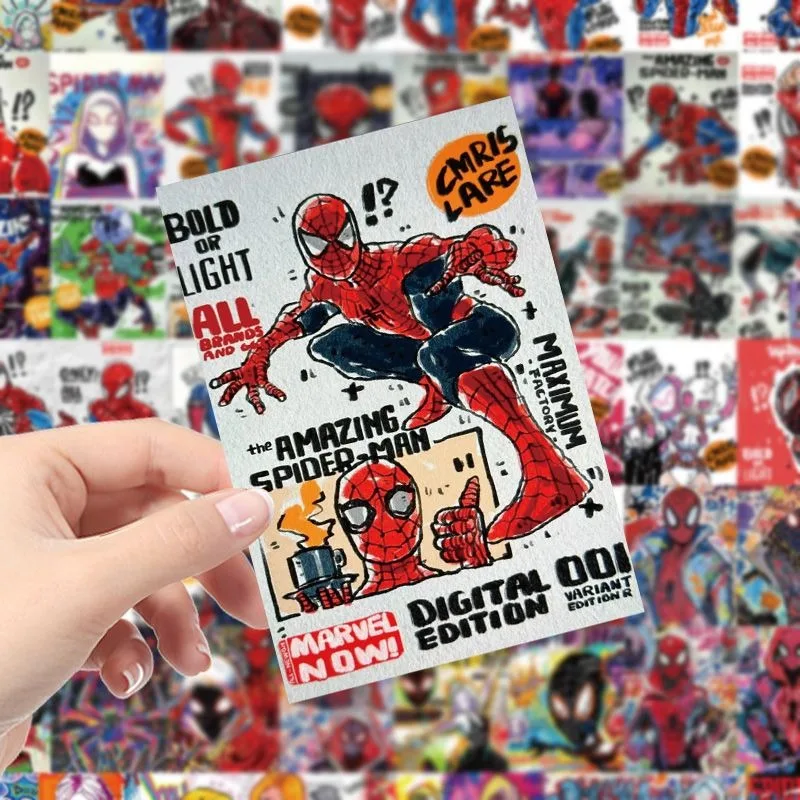 Periferiche di film creativi Spider-Man Gwen di Marvel Adesivi graffiti fai-da-te Adesivi decorativi personalizzati per telefoni cellulari per bagagli