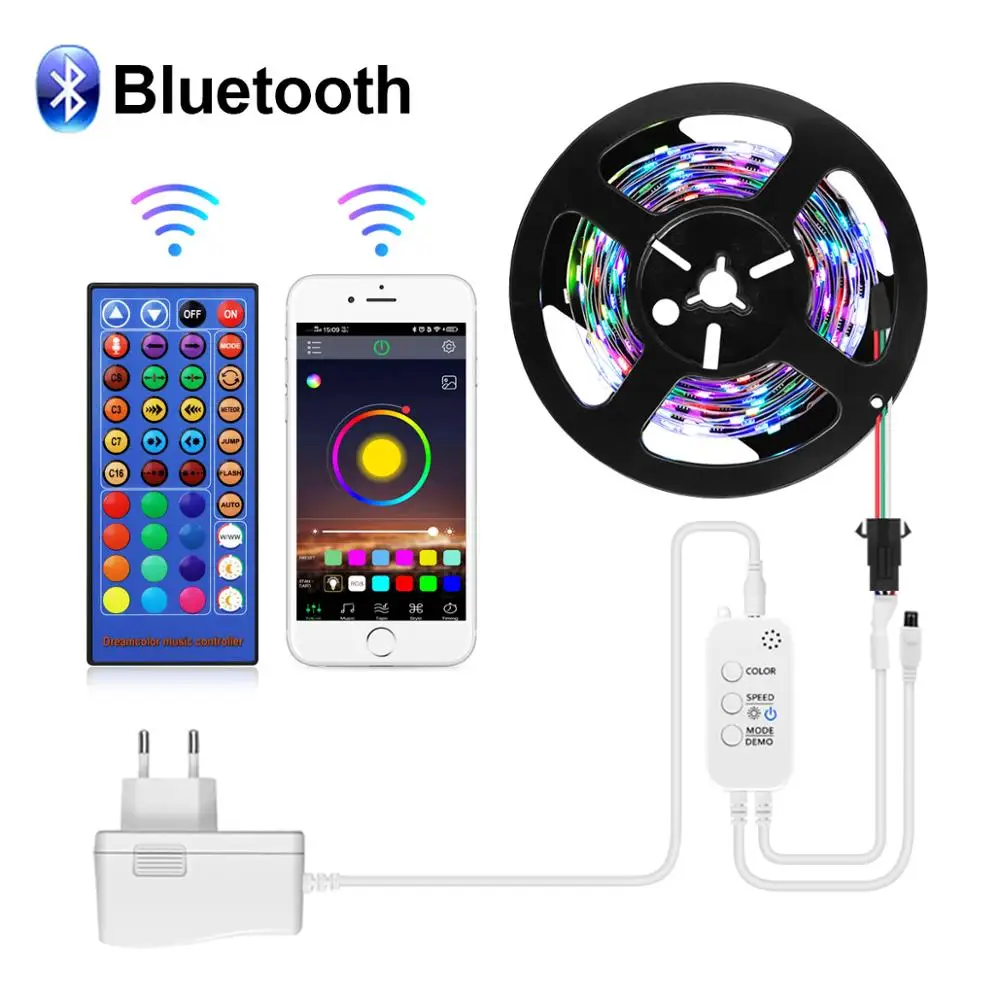 Bluetooth LED Kitchen light Cabinet Lamp WS2811 Programmable Pixels Dream Colors Music APP Control for Bedroom Party Living Room