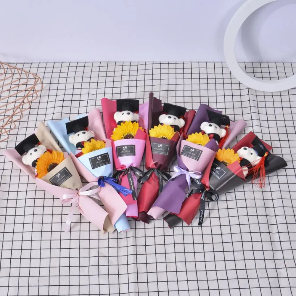 アニマルブーケ ブーケデコレーション 卒業ベアブーケ ベア ラブリーベアブーケ エレガントな漫画 博士号ベア 学生ギフト