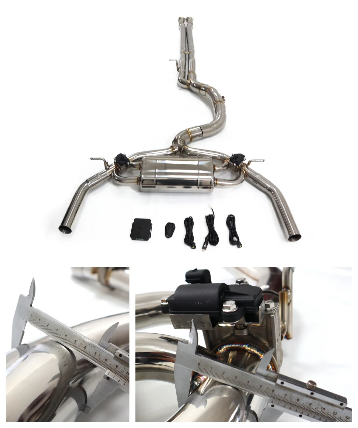 

For 2024 Audi RS3 8Y 2.5T catback with valve Stainless Steel Exhaust System Smooth Sport Tone Direct Fit Bolt-On HMD