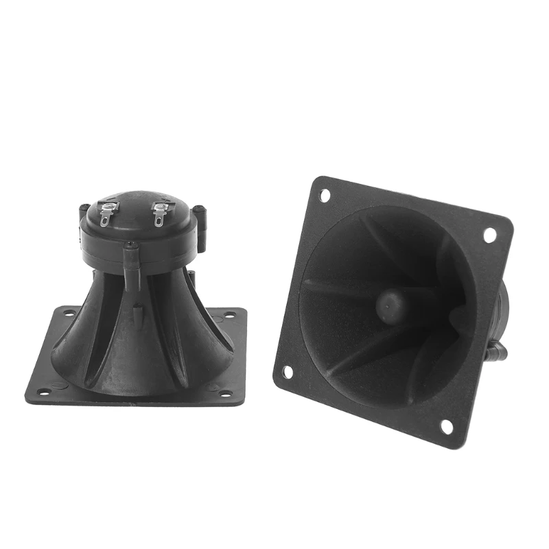 ลำโพงทวีตเตอร์แบบวงกลมสีดำสำหรับลำโพงทวีตเตอร์เสียงแตรระบบเสียงทวีตเตอร์แบบวงกลม