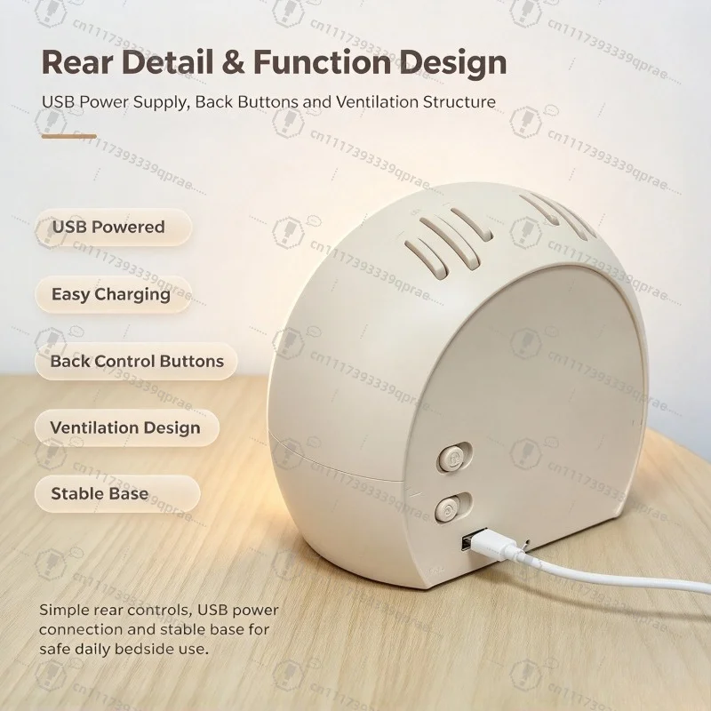 Fabric Wake Up Light Alarm Clock Bluetooth Speaker Sleep Lamp Radio Countdown White Noise Night Light
