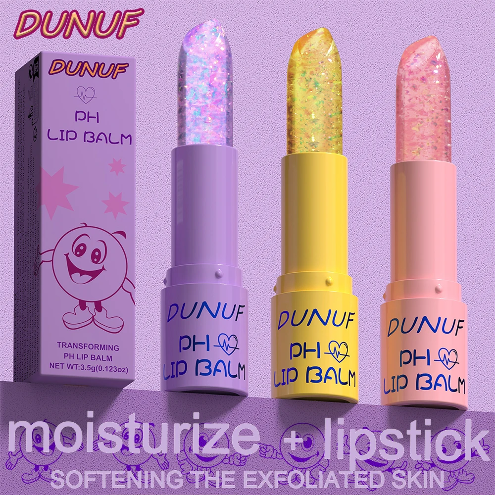 DUNUF PH Lippenbalsem Hydraterende Lippenstift Clear Crystal Jelly Lipgloss Spiegel Water Glow Lip Voller Lip Care Make-Up Cosmetica