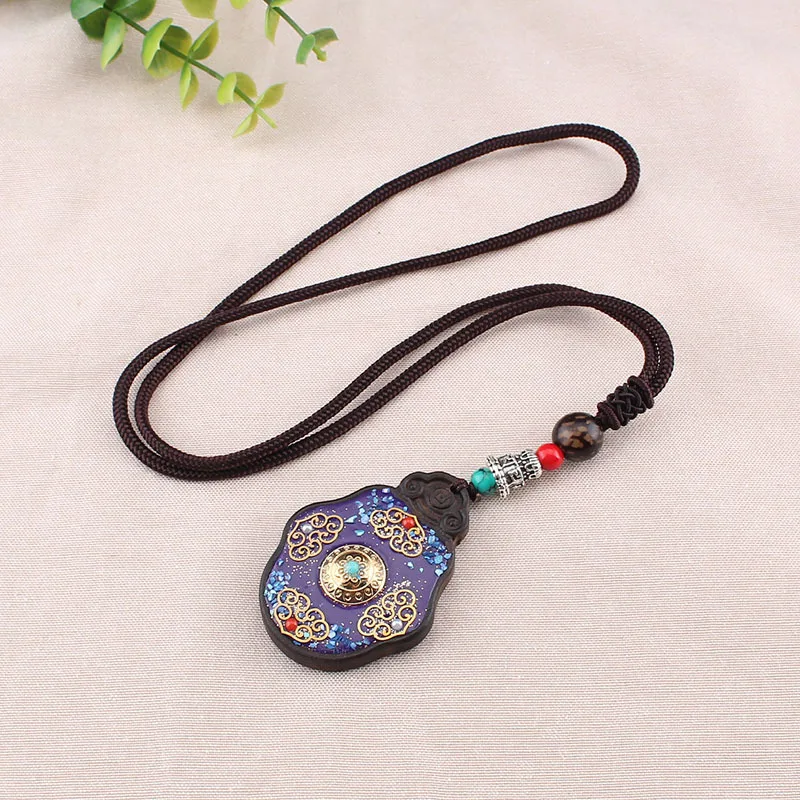 DIY accessories Live Supply Ethnic Style Nepalese Ebony Sweater Chain Cotton and Linen Accessories Versatile Men's and Women's E